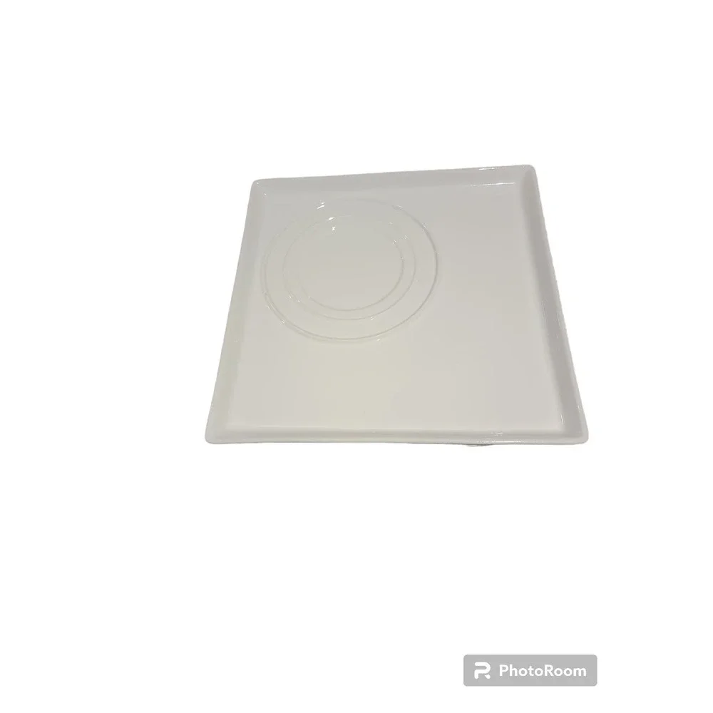 Concu Par Gourmet Village White Square Plate Platter 10 inch